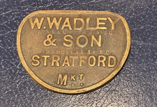 ESSEX LONDON TRADE TOKEN : W. WADLEY & Son STRATFORD MARKET : 1/-