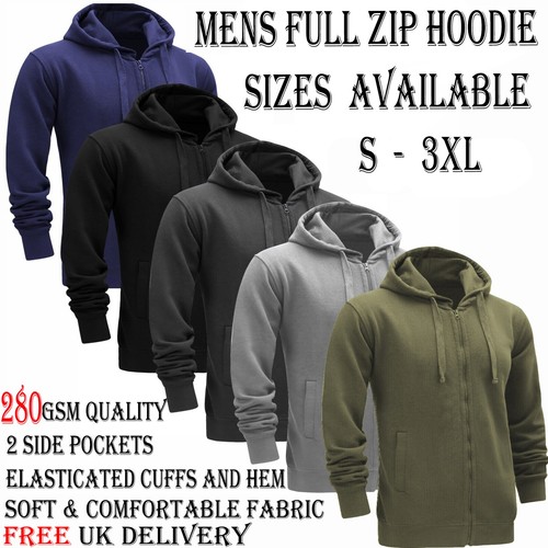 Mens full zip hooded fleece - mens, full-zip