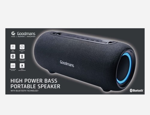Goodmans extra bass portable - goodmans,