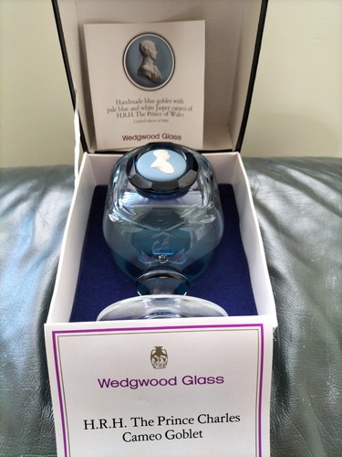Wedgewood handmade blue goblet - blue,