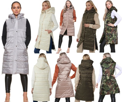 New ladies zip hooded long - zip, up