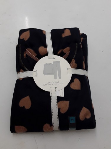 Ladies fleece heart print - heart,