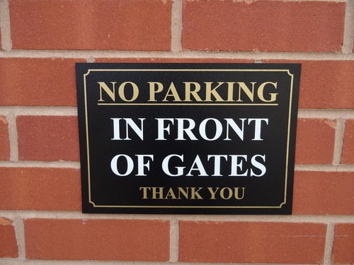 Parking front of - in,