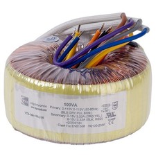 Vigortronix Toroidal Transformer 100VA 0-15V