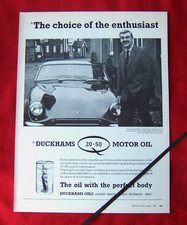 TVR GRANTURA TOMMY ENTWISTLE REG. GFV 182D DUCKHAMS 1967 ORIGINAL VINTAGE ADVERT