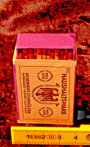 Old matchbox household goods - old,