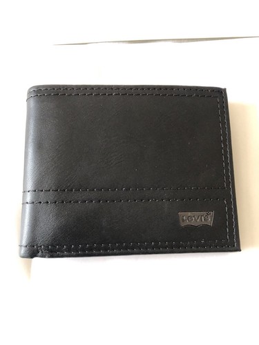 Mens black levis leather - black,