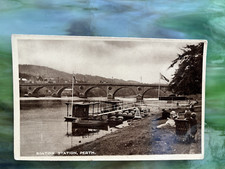Topographical Postcard Boating Station Perth Holmes Photo Glossy Series