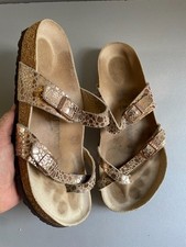 Birkenstock Mayari Metallic Stones Copper slide sandals eur 40