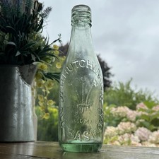 W. H. Hutchinson Trade Mark Old Basford Old Vintage Glass Bottle