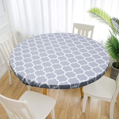 Tablecloth pvc round fitted - tablecloth,