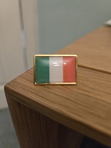 Irish tricolour flag pin badge - flag,