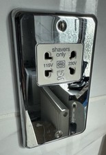 Used MK K703PCR Chroma Plus Shaver Socket 115/230 240v