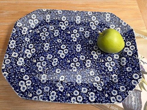 Vintage crownford blue calico - vintage,