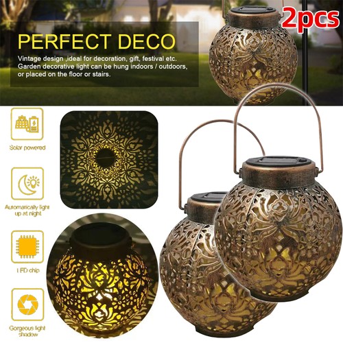 2pcs solar led morrocan - led,