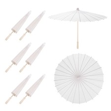 6 Pcs Paper Umbrellas ,23.6"
