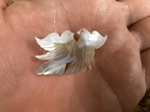 Bird dove hand carved - hand,