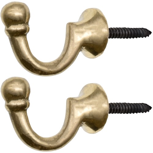 Brass curtain tie - brass, back