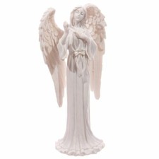 ANGEL FIGURINE STATUE ORNAMENT HEART WINGS PRAYER LOVE GRACE CHRISTMAS GIFT