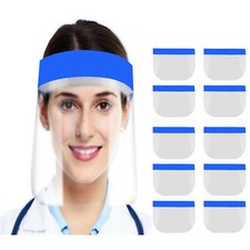 FULL FACE COVERING ANTI-FOG SHIELD CLEAR SAFETY PROTECTION VISOR GUARD 