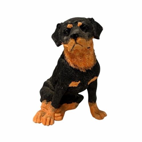 Rottweiler dog figurine - rottweiler, black