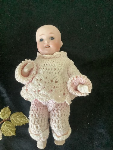 Bisque porcelain doll - bisque,