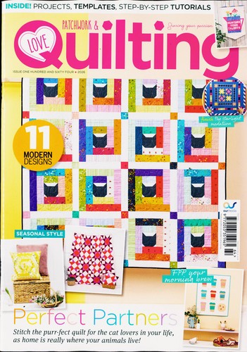 Love patchwork quilting - love,