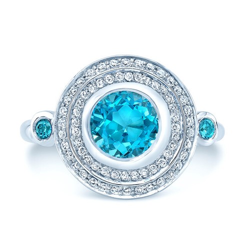 14k white gold bezel - gold,
