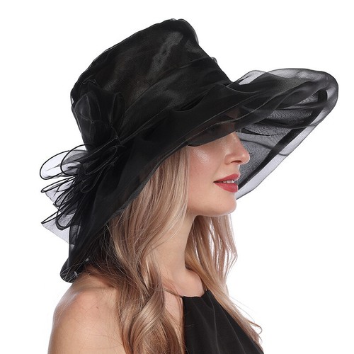 Lady organza church hat - organza,