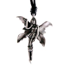 PEWTER FAIRY PENDANT (C)