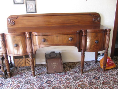 Large antique mahogany - large,