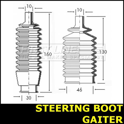 Steering boot gaiter fits ford - steering,
