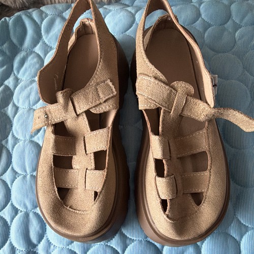 Women beige suede - beige,