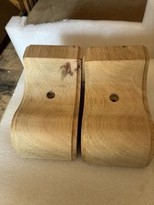 Pair solid handmade oak - of,