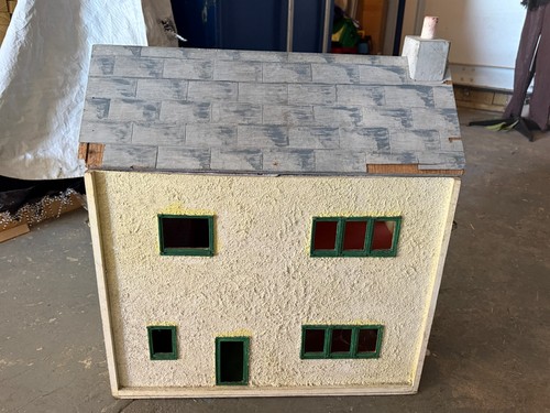 Vintage wooden dolls house - vintage,