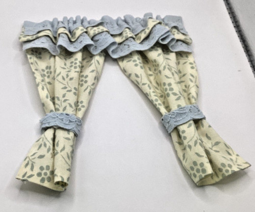Dolls house curtains - , cream