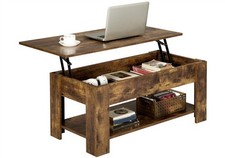 Rustic wooden coffee table - coffee,