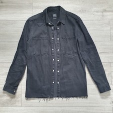 Zara Men Black Denim Overshirt