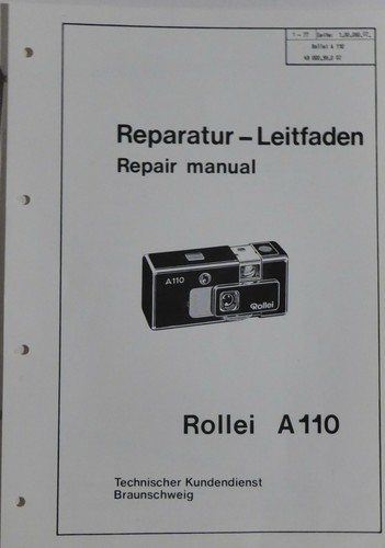 Rollei a110 camera repair - rollei,