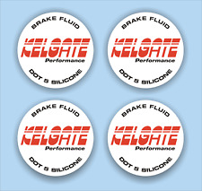4x Kelgate Brake reservoir cap replacement Sticker. Karting, TKM F100. Laminated