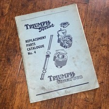 Triumph Tiger Cub 200 T20 T20C Replacement Spare Parts Book Guide 1959 Original