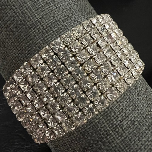 Vintage silver tone row - vintage,