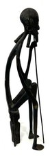 African Bronze Figure /