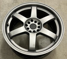 18” WOLFRACE ALLOY WHEELS 5x100 5x114.3 VW POLO GOLF MK4 A1 JAP A3 5 SPOKE 