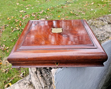 Antique Empty Mahogany Cutlery Canteen Jewellery Gun Pistol Box