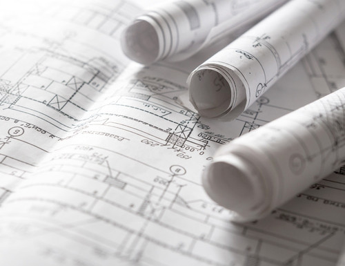 Building plans black - plans:, white