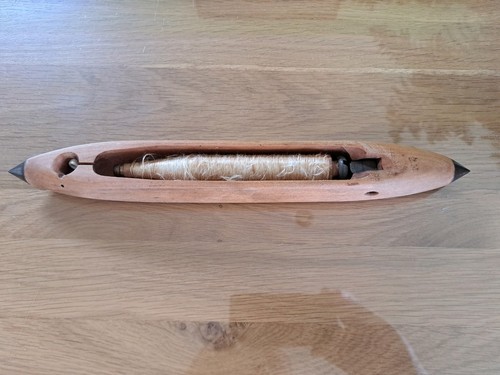 Antique wooden loom shuttle - wooden,