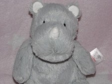 Tesco rhino soft toy F&F grey comforter