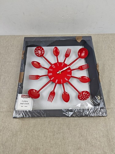 Murale red cutlery - cutlery, design