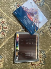 24 Derwent Coloursoft Colouring Pencils New And Sealed In Tin